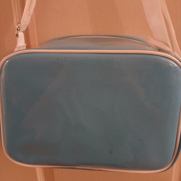 Retro Y2K Clear, Blue, and White Sony Sports Pack Camera Bag w Adjustable Strap - Picture 7 of 8